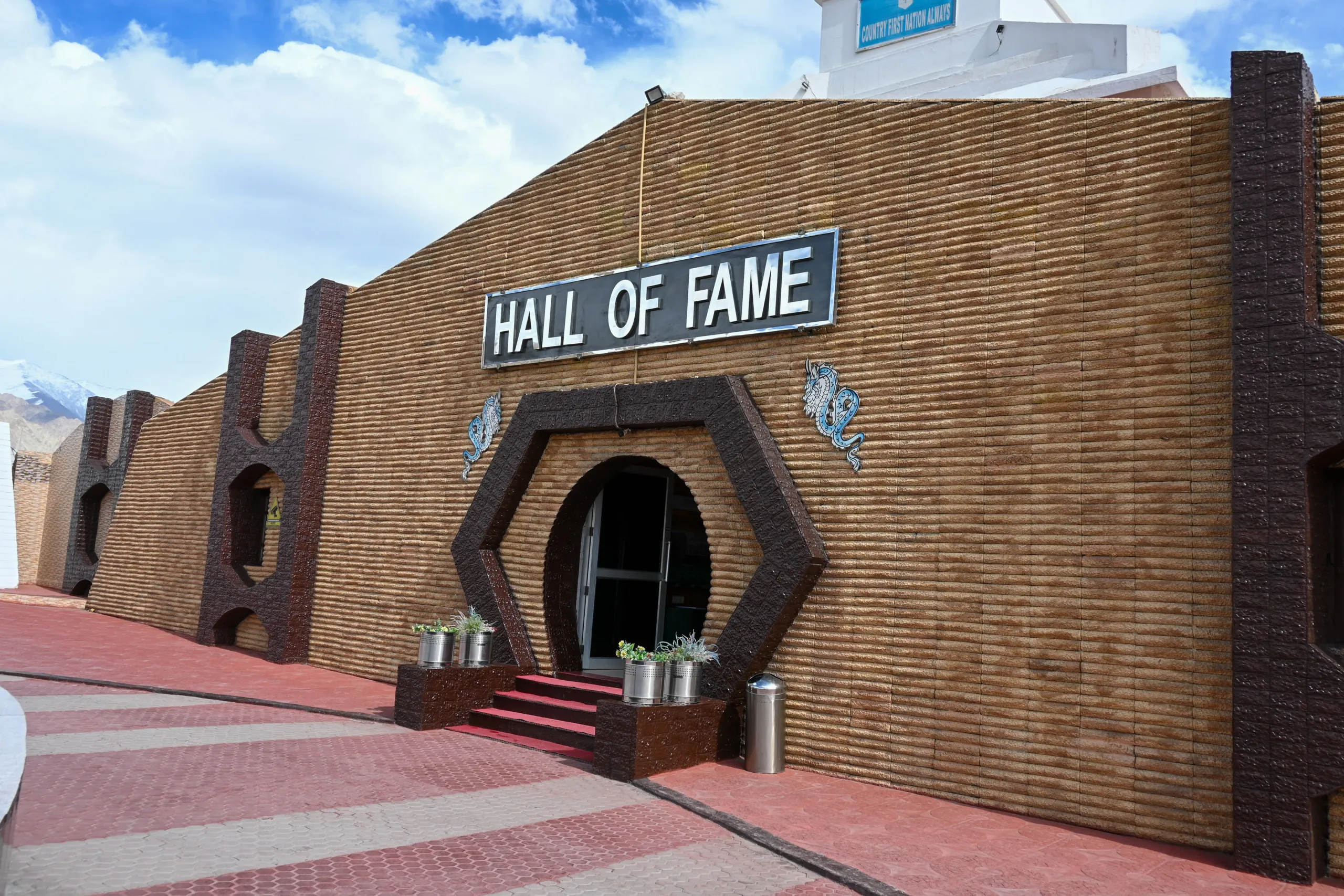 Hall of Fame museum in Leh Ladakh with Indian Army tribute architecture